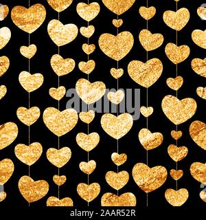 Heart Love Seamless Pattern Background Vector Illustration Stock Vector