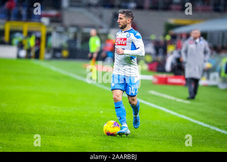 Milano, Italy, 23 Nov 2019, dries mertens (ssc napoli) during Milan vs Napoli - Italian Soccer Serie A Men Championship - Credit: LPS/Fabrizio Carabelli/Alamy Live News Stock Photo