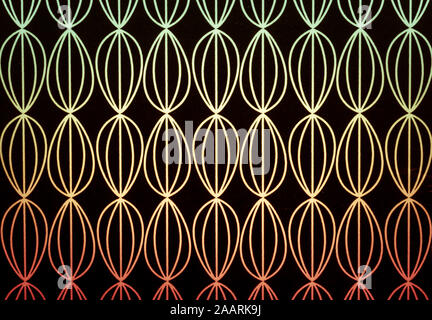 Blurred Geometric delicate simple seamless pattern with ovals. Vector background Stock Photo