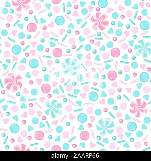 Rose sweet sprinkles pearl sugar candy lollipop Vector Image