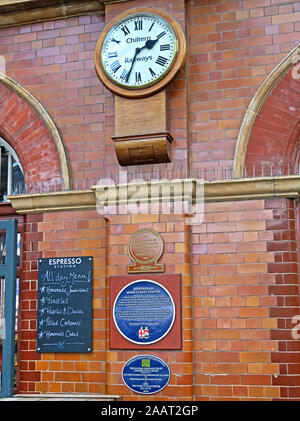 Historic Moor Street Railway Station, Birmingham, City Centre, West Midlands,England,UK - Chiltern Railways Clock,restoration awards