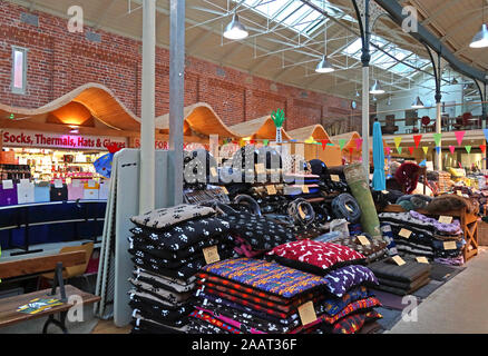 Inside Newtown Market, Market Street, Newtown, Powys, Wales, SY16 2PQ Stock Photo