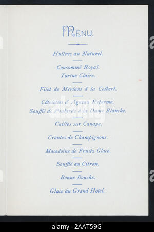 A farewell dinner for Lieutenant F.W. Mann, an officer in the ...