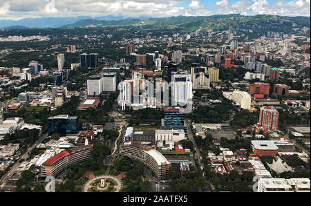 Aerial view of Guatemala City Stock Photo