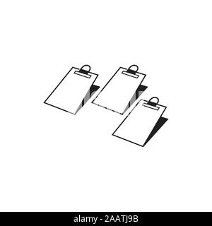 paper boards 3d shadow icon vector Stock Vector