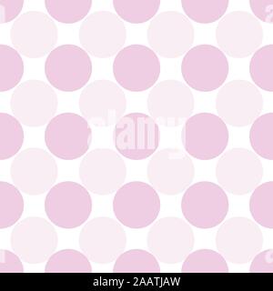 Pink Polka Dots, Abstract background, vector repeat surface pattern, geometric Stock Vector