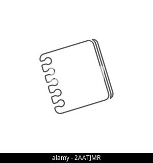 simple book thin line symbol icon vector Stock Vector