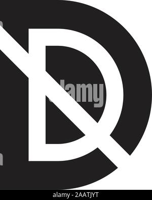 letter ld simple slice line geometric logo vector Stock Vector Image ...