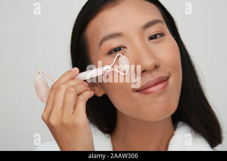 Portrait of young female Chinese woman Stock Photo