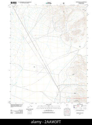 USGS TOPO Map Nevada NV Downeyville 20111222 TM Restoration Stock Photo