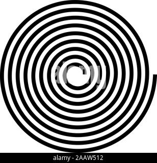 Spiral Helix Gyre icon black color vector illustration flat style simple image Stock Vector