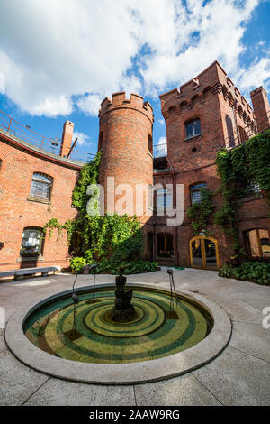 Low angle view of Amber Museum set in fortress tower, Kaliningrad, Russia