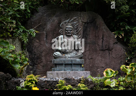 Decorative statue at Hase-dera Temple in Kamakura, Japan Stock Photo