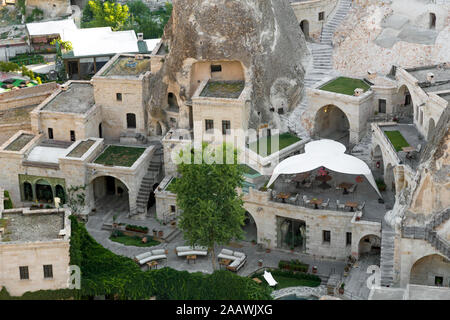 High angle view of townscape at Göreme city, Cappadocia Stock Photo