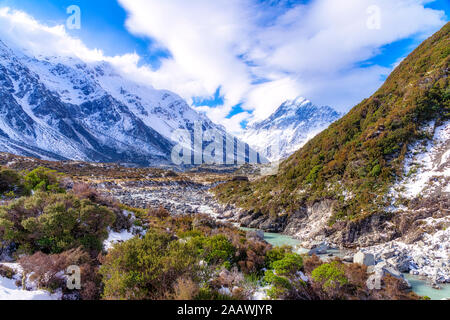 New Zealand, South Island, Scenic mountainous landscape Stock Photo