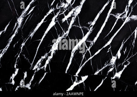 Marble background in admirable black and white colors for your interior. High quality texture. Stock Photo