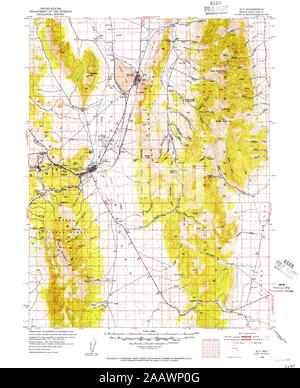 Ely, Nevada, map 1952, 1:125000