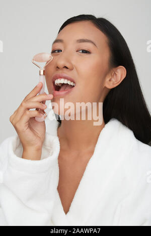 Portrait of young female Chinese woman Stock Photo
