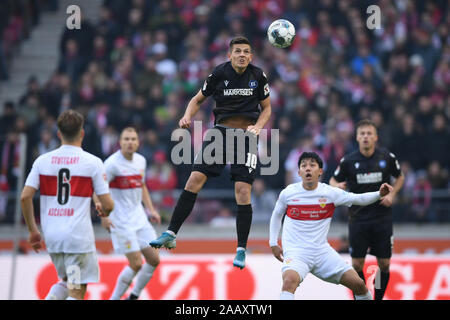 Stuttgart, Germany. 24th Nov, 2019. Marvin Wanitzek (KSC). GES/Soccer/2. Bundesliga: VfB Stuttgart - Karlsruher SC, 24.11.2019 Football/Soccer: 2nd League: VfB Stuttgart vs Karlsruher SC, Stuttgart, November 24, 2019 | usage worldwide Credit: dpa/Alamy Live News Stock Photo