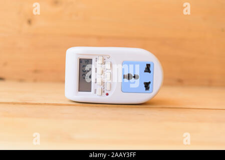 Digital electric plug timer for auto ON/OFF electronics Stock Photo