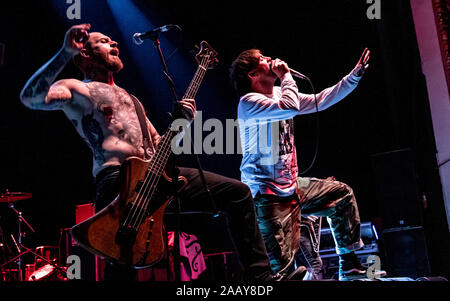 Cancer Bats performing at the O2 Academy, Bournemouth. Credit: Charlie Raven/Alamy Stock Photo