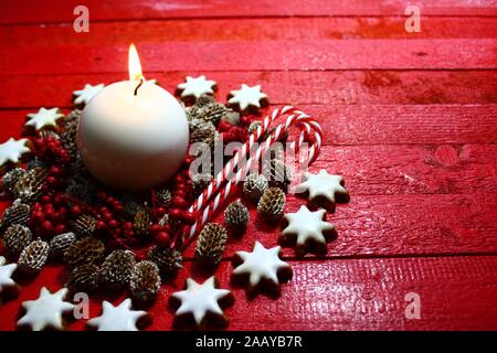 The picture shows colorful christmas decoration Stock Photo