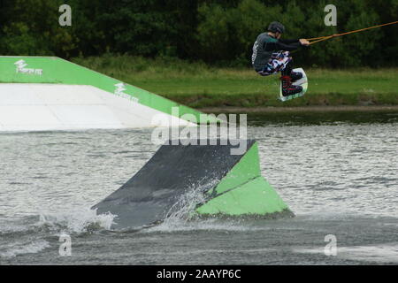 Water skiing Stock Photo