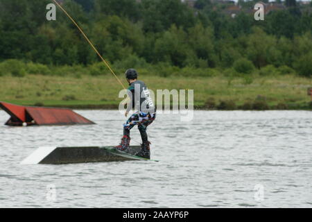 Water skiing Stock Photo