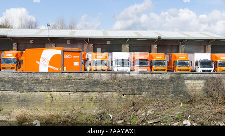 TNT Depot at Ramsbottom, Lancashire Stock Photo