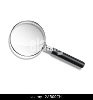 Magnifying glass vector isolated on white background. Vector Illustration. Stock Vector