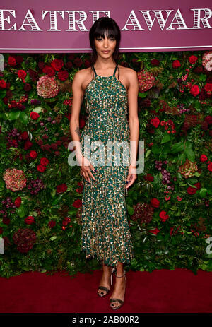 Jourdan Dunn attending the 65th Evening Standard Theatre Awards at held at the London Coliseum, London. Stock Photo