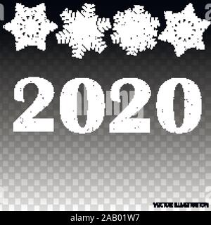 Holiday Happy 2020 New Year Background Brightly Christmas