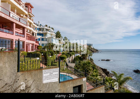 Spanish new property next to mediterranean sea, Costa del sol, andalucia, Spain. Stock Photo