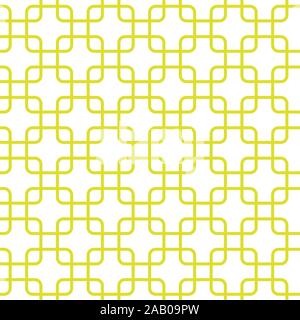 Seamless pattern yellow squares on white background Stock Vector