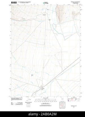 USGS TOPO Map Nevada NV Montello 20120120 TM Restoration Stock Photo