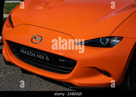 Orange Mazda Miata MX-5 ND Mark 4 30th Anniversary model Stock Photo