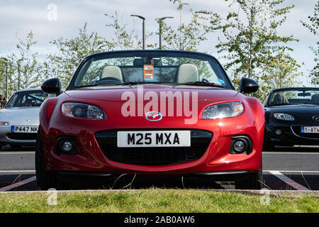 Red Mazda Miata MX-5 NC Mark 3 30th Anniversary model Stock Photo