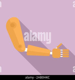 Artificial limbs icon. Flat illustration of artificial limbs vector icon for web design Stock Vector