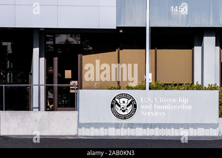 Nov 20, 2019 Santa Clara / CA / USA - U.S. Citizenship and Immigration Services (USCIS) office located in Silicon Valley; USCIS is an agency of the U. Stock Photo