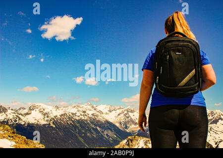 June 16 2018, Whistler Canada: Editorial photograph of a women a Stock Photo