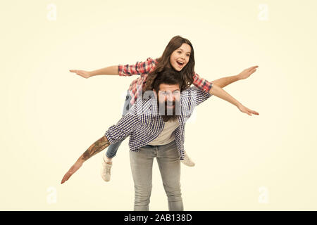 First Flight Father And Daughter Play Planes Game Kid Play Game