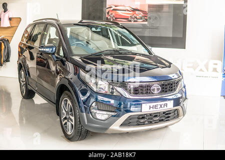 Bangalore, India, June 2018, Bengaluru city, Tata Hexa SUV car made by Tata Motors in India Stock Photo