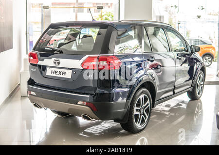 Bangalore, India, June 2018, Bengaluru city, Tata Hexa SUV car made by Tata Motors in India Stock Photo