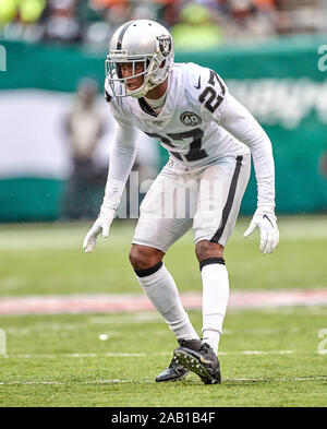 Oakland Raiders cornerback Trayvon Mullen appears during an NFL