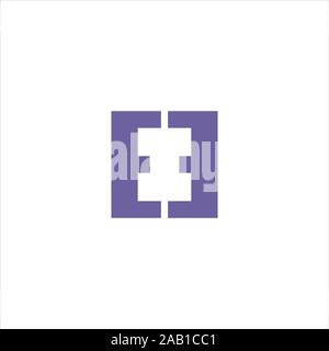 Initial letter ei or ie logo vector design templates Stock Vector