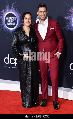 Los Angeles, United States. 24th Nov, 2019. (L-R) Aijia Lise and singer Andy Grammer arrive for the 47th annual American Music Awards at the Microsoft Theater in Los Angeles on Sunday, November 24, 2019. Photo by Jim Ruymen/UPI Credit: UPI/Alamy Live News Stock Photo