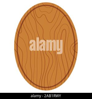 Kitchen board flat design cartoon style icon vector illustration isolated on white background. Stock Vector