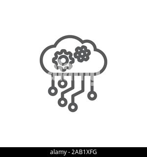 API Vector Icon on white background Stock Vector