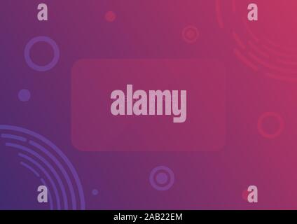 Abstract purple modern design circle shape art style minimal space for your text. vector illustration Stock Vector