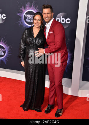 Los Angeles, USA. 24th Nov, 2019. Aijia Lise, Andy Grammer pregnante woman attends the 2019 American Music Awards at Microsoft Theater on November 24, 2019 in Los Angeles, California Credit: Tsuni/USA/Alamy Live News Stock Photo